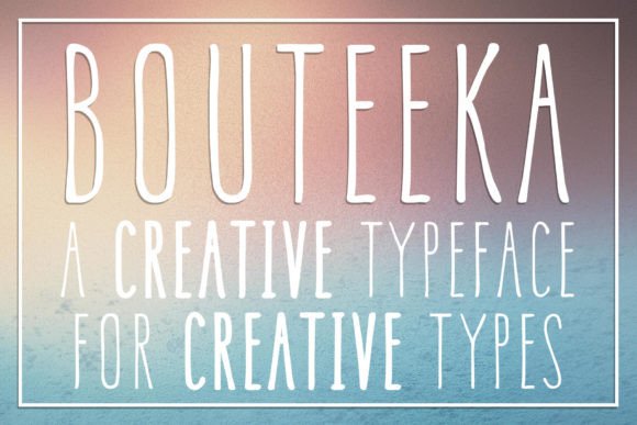 Bouteeka: A Display Font That Brings Delicate Charm to Digital Campaigns