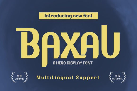 Bring Baxau Font to Life for Your Handmade Products