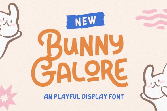 Bunny Galore: A Playful Display Font for Editorial Design and Publishing