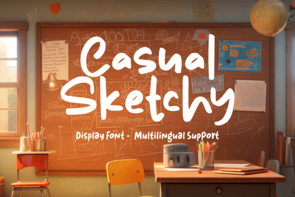 Casual Sketchy: A Display Font That Brings Hand-Drawn Warmth to Branding Projects
