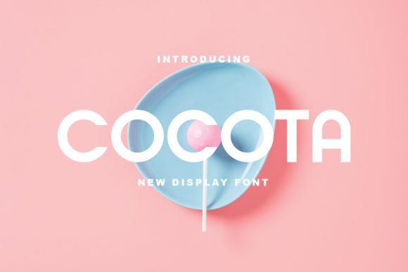 Cocota: A Friendly Display Font for Handmade Products and Printables