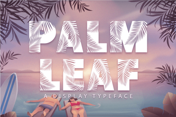 Palm Leaf Font Brings Handmade Charm to Product Labels and Packaging