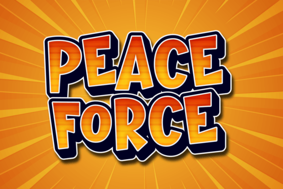 Peace Force: A Playful Display Font That Elevates Small Business Branding