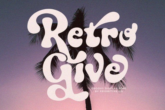 Retro Give Font: A Friendly Typeface for Small Business Branding