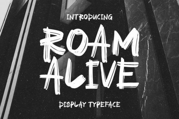 Roam Alive: A Bold Display Typeface for Modern Web Design
