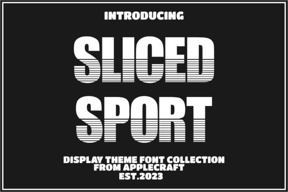 Sliced Sport: A Thick Decorative Display Font for Real Branding Projects