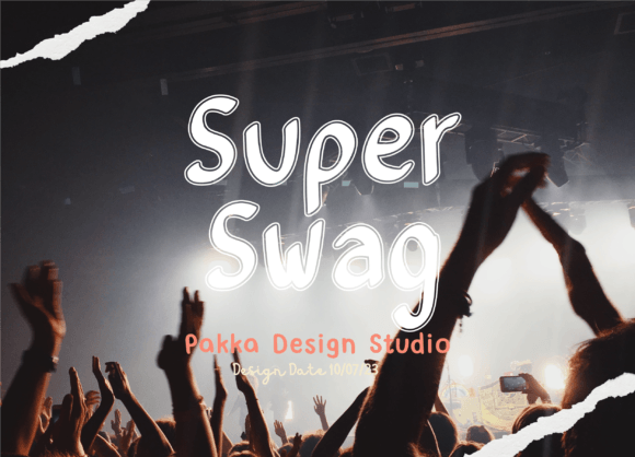 Super Swag: A Graffiti Display Font for Bold Branding