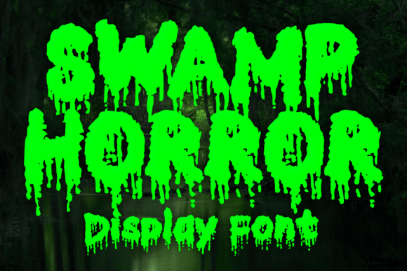 Swamp Horror: A Bold Display Font for Digital Designers