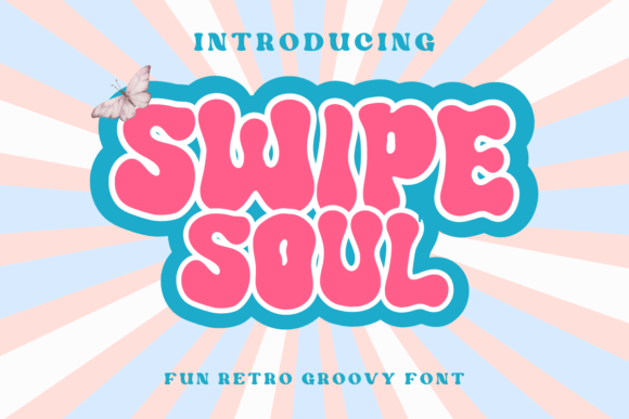 Swipe Soul: A Playful Display Font for Editorial Design and Content Branding