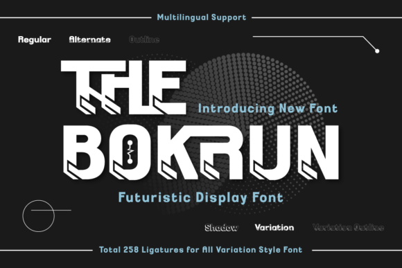The Bokrun: A Display Font for Future-Focused Campaigns