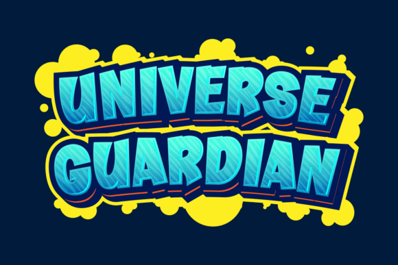Universe Guardian: A Display Font with Digital Presence